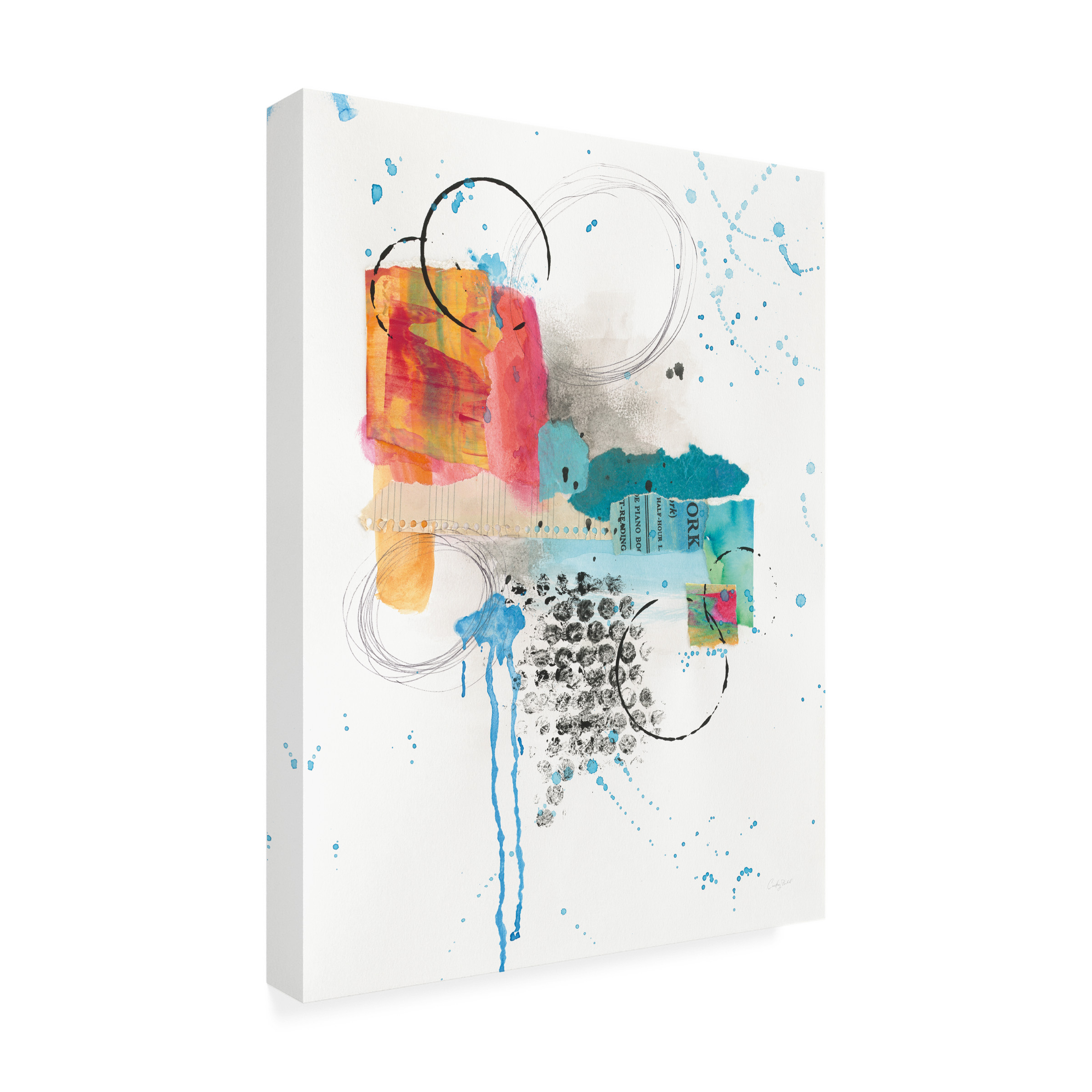 Trademark Fine Art 'Abstract Skyline I' Canvas Art by Courtney Prahl