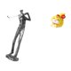 thumbnail image 5 of Figura De Serpiente Golfista De Resina Moderna, Escultura única De Dibujos Animados De Golfista, Adorno Decorativo De Mesa Para Estantería, Oficina, Dormitorio, Regalo De Inauguración De La, 5 of 8