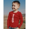 thumbnail image 5 of Tstars Boys Unisex Hearts Tie Valentine's Day Long Sleeve T Shirt, 5 of 6