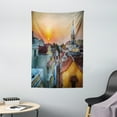 thumbnail image 1 of Sunset Tapestry, View over the Rooftops of the Old City Cartagena Cathedral Colombian Coast Picture, Wall Hanging for Bedroom Living Room Dorm Decor, 40W X 60L Inches, Multicolor, by Ambesonne, 1 of 2