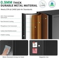 thumbnail image 4 of Metal Garage Storage Cabinet with Doors and Adjustable Shelves, 35.4" Locker Organizer Steel Garage Cabinets, Lockable File Cabinet for Home, Office, Warehouse, Tools, 4 of 9