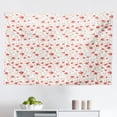 thumbnail image 1 of Flower Tapestry, Flowers Pattern Botanical Cheering Sunny Day Simple Ornamental Illustration, Fabric Wall Hanging Decor for Bedroom Living Room Dorm, 2 Sizes, Pale Green White, by Ambesonne, 1 of 1