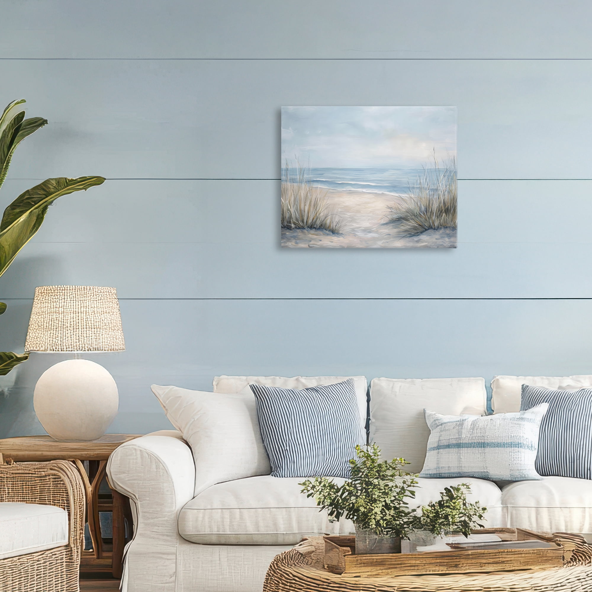 Stupell Industries To The Beach Tranquil Landscape Canvas Wall Art, design by Petal Prints Design