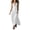 04# White, variant on Ihhxva Women's Sleeveless Solid Stretchable Cowl Neck Cotton Maxi Dress with Pockets Summer Beach Sundress S-2XL