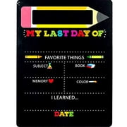 Horizon Group USA My First & Last Day of School Wooden Chalk Board, 12 X 16 Photo Prop Reusable Easy to Clean Chalkboard Sign. Back to School Essential