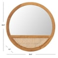 thumbnail image 3 of SAFAVIEH Deonna 23.5 in. Solid Frame Mirror, Natural, 3 of 5