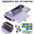 thumbnail image 2 of Dteck for Samsung Galaxy S21 Ultra Wallet Case, PU Leather Case with Card Holder Crossbody Lanyard Wrist Strap, RFID Blocking Protective Case for Samsung Galaxy S21 Ultra 5G,Purple, 2 of 9
