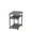 Grey, variant on Household Essentials Jamestown Rectangular Side End Table with Storage Shelves Rustic Slate Concrete and Black Metal