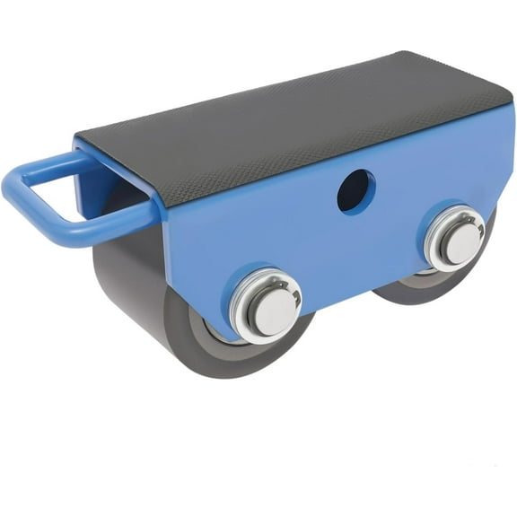 2.5T Machine Moving Skates Mini Machinery Skates 5512lbs Machine Mover Roller Cargo Trolley with 2 Wheels, Fixed Steel Machinery Skate