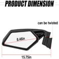 thumbnail image 2 of LABLT 2Pcs Rear View Racing Side Mirrors for Can Am Maverick X3 Max Turbo R 17-20, 2 of 5