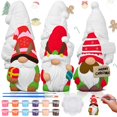 thumbnail image 1 of Set de pintura para gnomos navideños, paquete de 3 unidades, 10 cm, de Art Craft Kit Youyole, 1 of 7