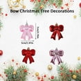 thumbnail image 4 of 12 Pcs Bow Ornament for Christmas Tree Bow Hanging Ornaments 2.76 Inches Pink Plastic Bowknot Hanging Decoration for Xmas Tree Home Wedding Holiday Party Decor, 4 of 5