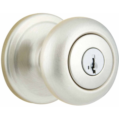 Kwikset Satin Nickel Smartkey Juno Entry Knob Walmart Com