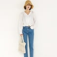 thumbnail image 5 of LinYooLi Cotton Crochet Beach Tote Bohemian Handmade Top Handle Bag Small Summer Boho Bag, 5 of 9