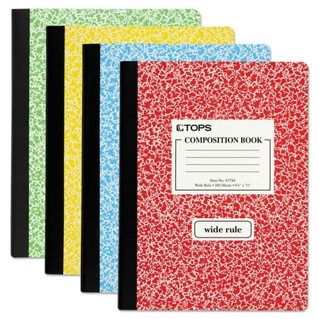 Tops Composition Book With Hard Cover Legal Wide 9 3 4