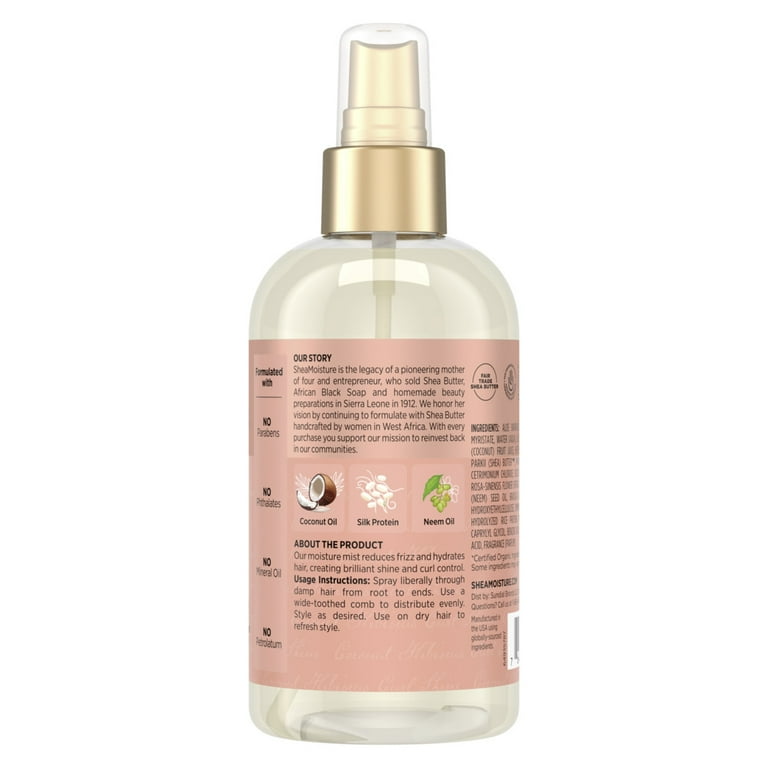 SheaMoisture Hold and Shine Moisture Mist Women's Hair Spray with