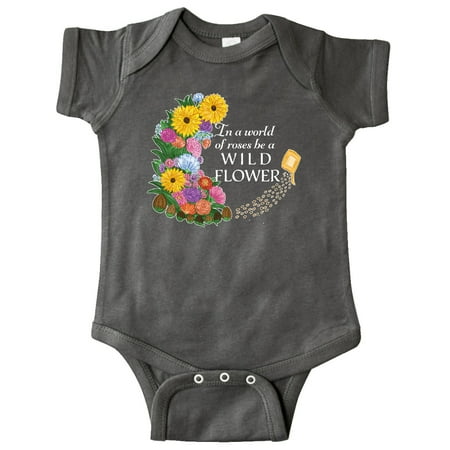 

Inktastic In a World of Roses be a Wild Flower Gift Baby Boy or Baby Girl Bodysuit