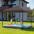 thumbnail image 2 of Yescom 117"x117" Gazebo Top Replacement for Smaller 10x10Ft 1-Tier Outdoor Patio Canopy Cover Party Yard Garden Coffee, 2 of 9