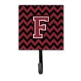 thumbnail image 1 of Letter F Chevron Garnet & Black Leash or Key Holder, 1 of 1