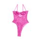 thumbnail image 2 of Sexy mono de encaje con encanto mono suave con tirantes para mujer, S, rosa rojo sidaley XX000118-03, 2 of 7