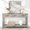 Grey, variant on Console Table with 3 Drawers & Open Storage Shelf – Narrow Sofa Table, Ideal for Entryway, Living Room, Hallway or Foyer – Light Oak
