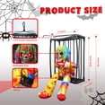 thumbnail image 6 of Magotan Screaming Animated Halloween Decorations, Outdoor Indoor Hanging Spooky Halloween Decoration, Scary Skull Cage with Motion Sensor, 6 of 7