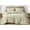 Sand, variant on Chezmoi Collection Glen 3-Piece Crescent Stitched Quilt Set, Queen Size, Steel Blue, Rayon Derived from Bamboo & Polyester Blended, Soft Breathable Cooling Bedspread for Hot Sleepers