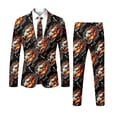thumbnail image 5 of Men's Halloween Three Piece Suit - Vintage Gentleman Set with Jacket Pants Tie for Party Attire, 5 of 6