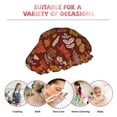 thumbnail image 6 of Kdxio Autumn Warm Tone Maple Leaf Print Shower Cap for Women,Elastic and Reusable,Double Waterproof Layers Bathing Hat, 6 of 6
