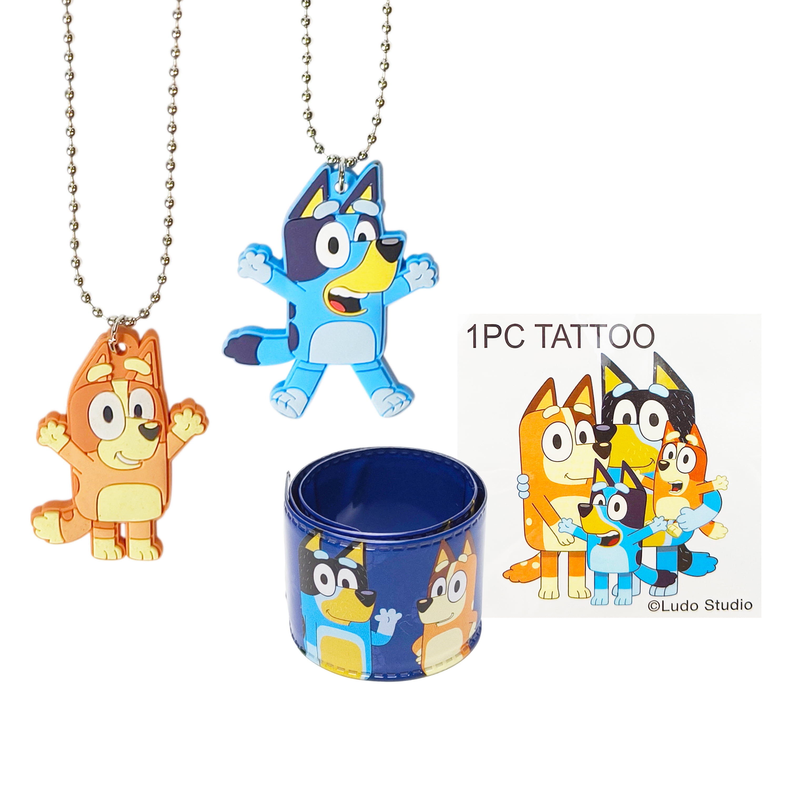 Bluey Themed 4 Piece Surprise Party Favor Bag Set