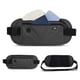 thumbnail image 5 of Mochila de cintura de viaje para hombres y mujeres | Bolsa de cinturón para cartera de pasaporte | Correa ajustable Negro Azul Gris | Organizador de Teléfono Móvil de Gran Capacidad | Riñonera, 5 of 7