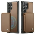 thumbnail image 2 of Dteck Wallet Case for Samsung Galaxy S22 Ultra,Luxury Leather Detachable Credit Card Holder Slot Magnetic Pocket Case RFID Blocking Shockproof Kickstandv Cover for Galaxy S22 Ultra,Brown, 2 of 10
