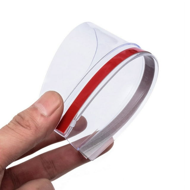 Car Two-Piece Smoked Black Mirror Rain Cover Smoke Cover - Clear Suction Card (2 Pieces)