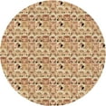 thumbnail image 1 of Ahgly Company Machine Washable Indoor Square Transitional Red Area Rugs, 3' Square, 1 of 7