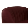 thumbnail image 6 of Sunpan Astrid 19" Modern Fabric Accent Arm Chair in Merlot Red/Antique Brass, 6 of 8