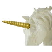 Pine Ridge Interchangeable Mystical Gold Unicorn Horn Only - Head is Not Included - Beautifully Hand Painted and Crafted Durable Light-weight Polyresin Great For Arts and Crafts