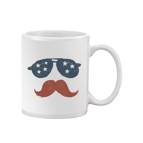Sunglasses And Moustache. Mug  -Image by Shutterstock,