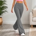 thumbnail image 5 of XRoczxe Women's High Waisted Flare Leggings, Soft Stretchy Yoga Pants with Wide Waistband, Casual Bootcut Workout Trousers for Gym Dance & Daily Wear, 5 of 8