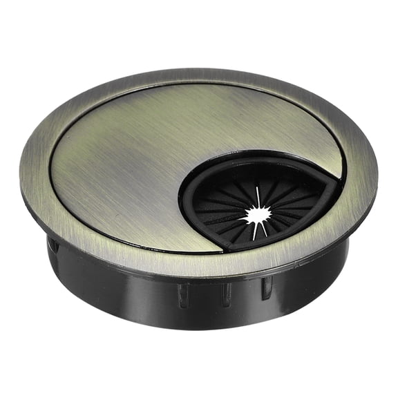 Desk Grommet 2 Inch,Zinc Alloy Round Desk Hole Cover,49.5mm,Bronze