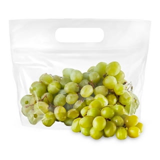 Organic Green Grapes in a Market Stock Image - Image of health