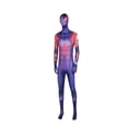 thumbnail image 3 of Cosplay Costume Heroic Superhero Jumpsuit for Halloween Party Carnival Stage Performance Role Play Outfit, Red Blue, 3 of 5