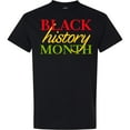 thumbnail image 3 of Inktastic Black History Month Red, Green, Yellow T-Shirt, 3 of 5