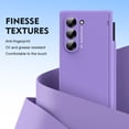 thumbnail image 2 of Allytechgroup for Samsung Galaxy Z Fold 4 Case with Stylus Pen + Pen Holder + Screen Protector, Full Body Protective Hinge Protection Rugged Case for Women Men, Purple, 2 of 7