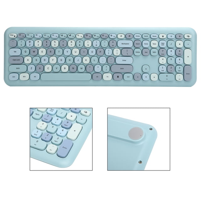 JUEGO DE RATÓN Y TECLADO INALÁMBRICO, Ratón Con Teclado de 2,4G, Con Botón Multimedia, Plug & Play, Para XP Win7 Win8 Win10