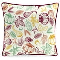 thumbnail image 4 of Mainstays Pumpkin Spice Wreath Reversible Outdoor Throw Pillow, 16", Multicolor Novelty and Leaves, 4 of 12