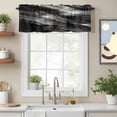 Abstract Marble Texture Valances for Windows,Kitchen Valance Rod Pocket ...