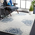 thumbnail image 2 of SAFAVIEH Micro-Loop Darien Geometric Area Rug, Grey/Ivory, 5' x 5' Square, 2 of 8