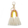 thumbnail image 2 of Llavero de arcoíris tejido Qarigey Colorido/Amarillo Accesorio de moda decoraciones artesanales decoración colgante bolsa colgante, 2 of 6