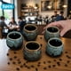 thumbnail image 5 of 5 tazas de té de cerámica japonesas, tazas de café, regalo de cumpleaños, tazas de té chinas reutilizables Azul, 5 of 8
