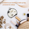 thumbnail image 4 of Portable Makeup Mirror Travel Mirror Compact Folding Mirrors Small for Women Beauty Accessories Black and White Flowers, 4 of 7